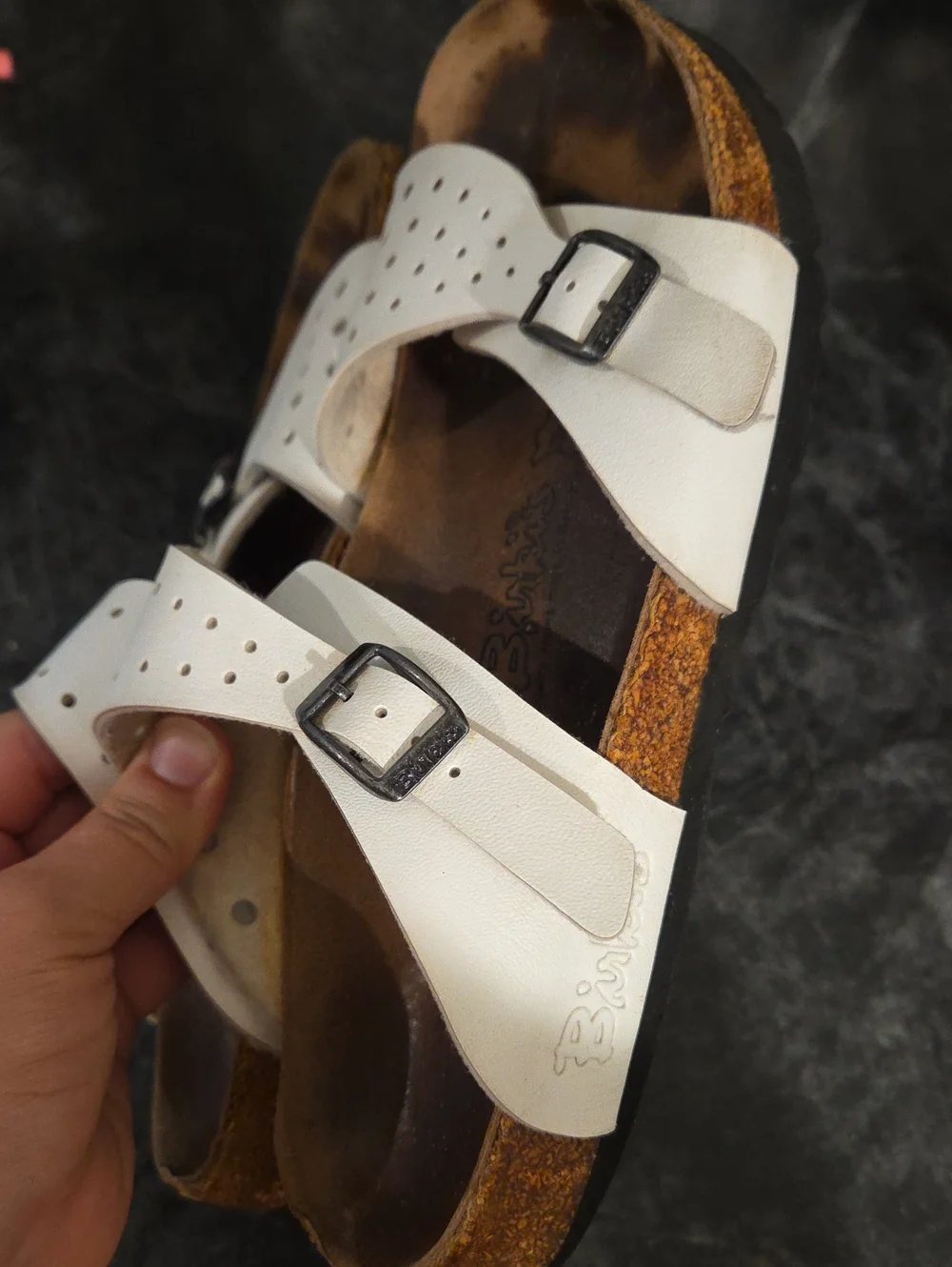 Birkenstock Birki's White Womens Sandals 38